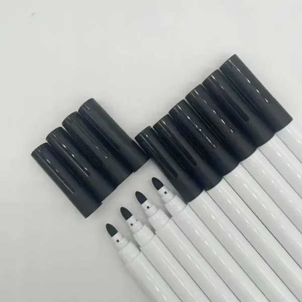 厂家制造 水性干擦笔 可擦写黑色白板笔 儿童绘画易擦写大头笔