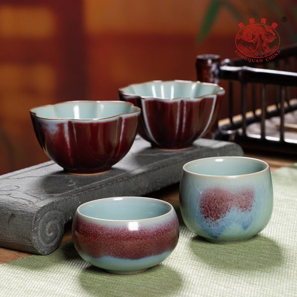 龙泉青瓷 创意手工钧窑主人杯单杯 陶瓷功夫茶具品茗杯大号泡茶碗