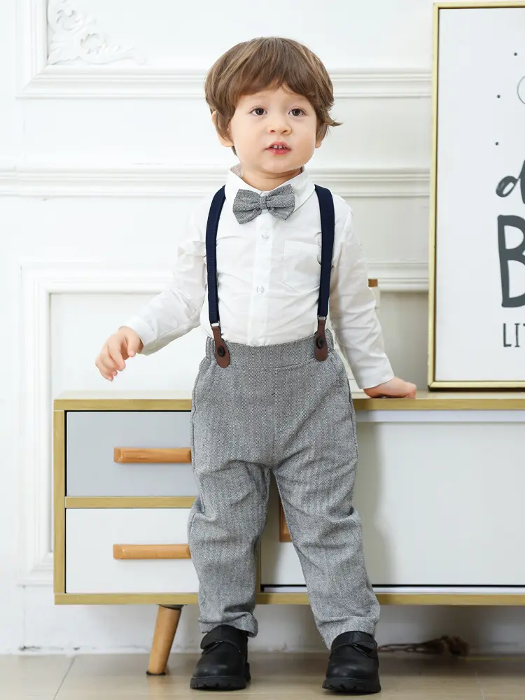 boys sets代工定制秋冬新款 跨境校服礼服批发kid clothe外贸工厂