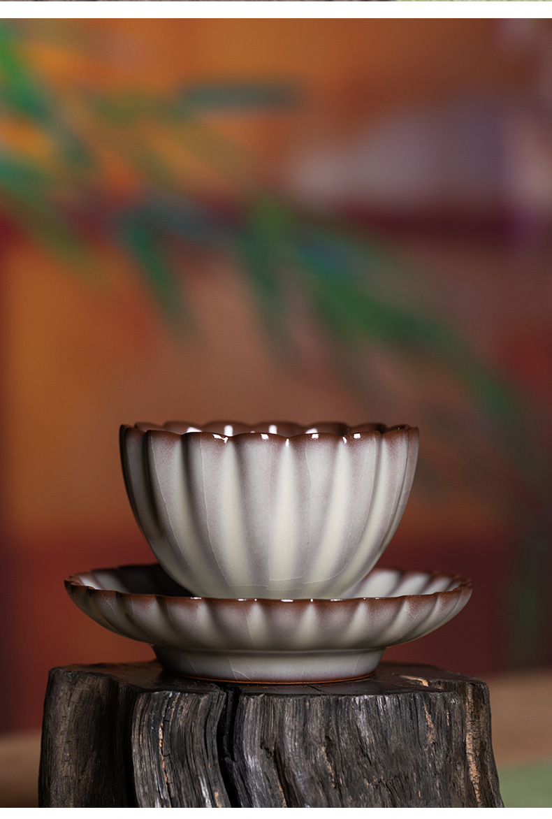 龙泉青瓷 主人杯品茗杯单杯手工茶杯盏 陶瓷个人家用猪油冻小茶碗