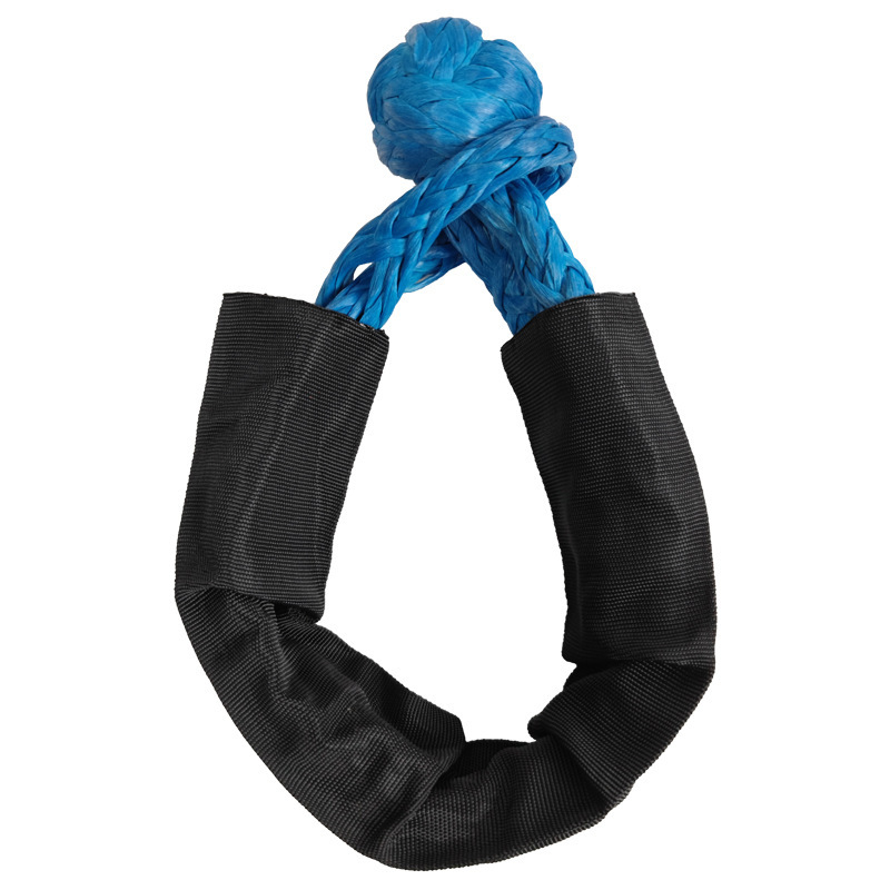 9mm*56cm 护套款软卸扣 汽车应急工具 疙瘩绳脱困救援拖车钩户外