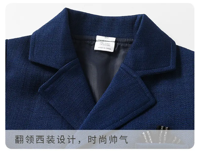 跨境童装批发春秋长袖儿童衣服宝宝带马甲绅士礼服三件套男童套装