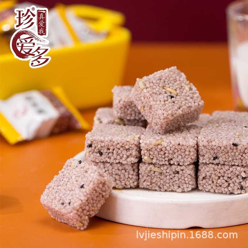 跨境货源米酥小米脆黑米脆芝麻花生休闲零食支持定制贴牌批发加工