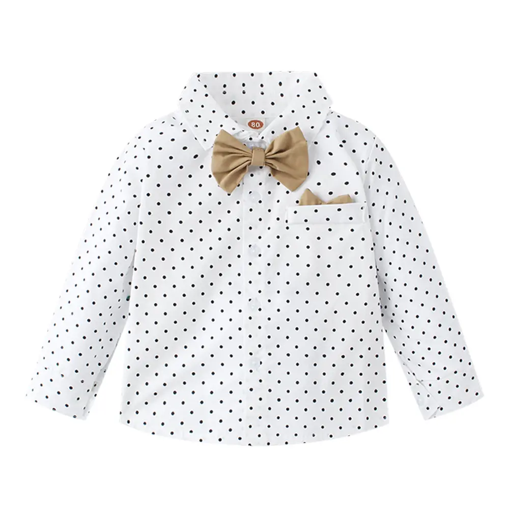 加工定制 跨境 欧美新款春秋童装男童长袖衬衫长裤绅士三件套礼服