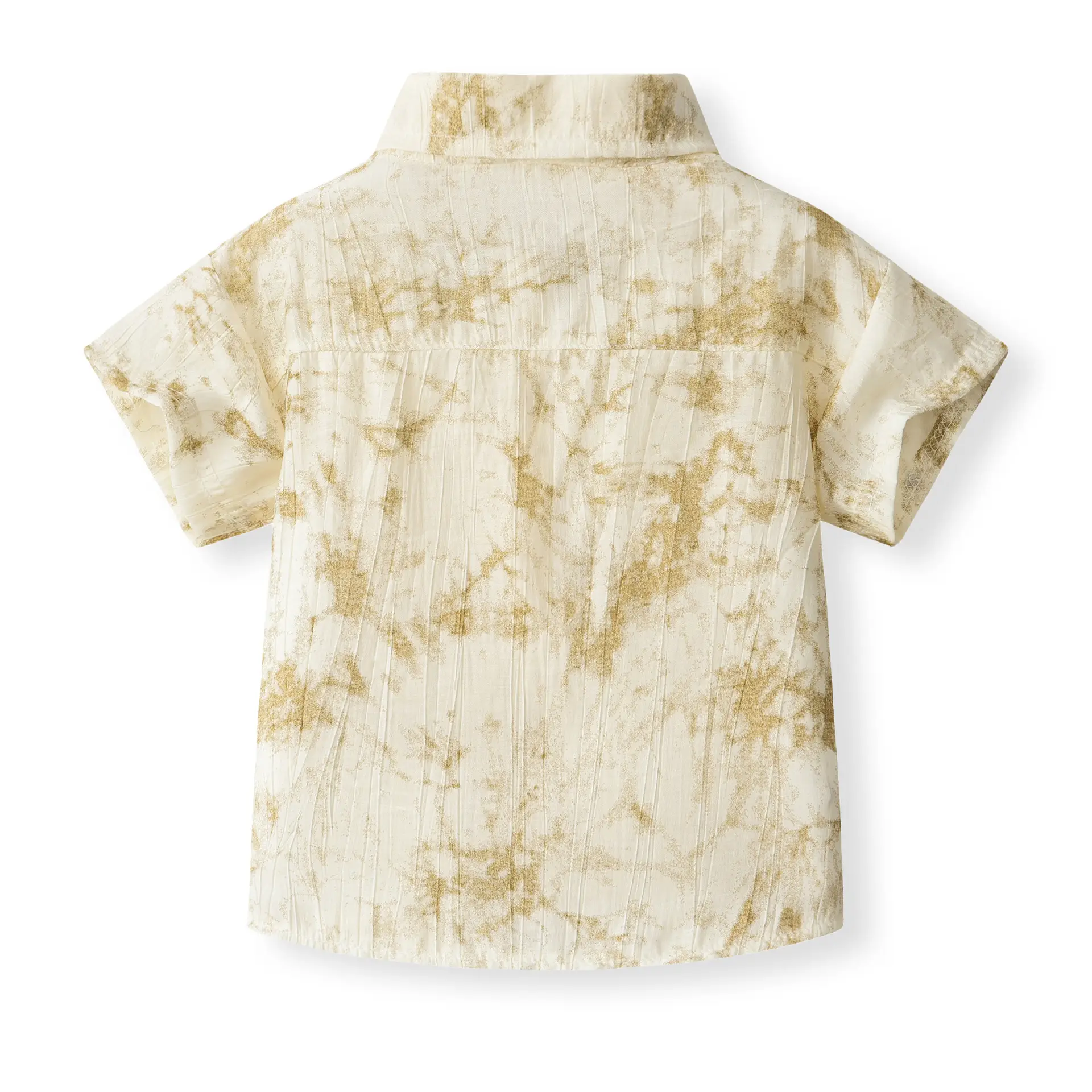 夏季新男童短袖衬衫套装跨境韩版儿童翻领开衫上衣男宝宝夏装衣服