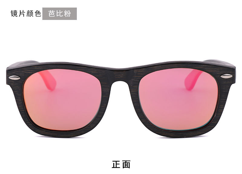 跨境新款复古偏光竹制框架太阳眼镜  户外骑行竹木眼镜  厂家现货