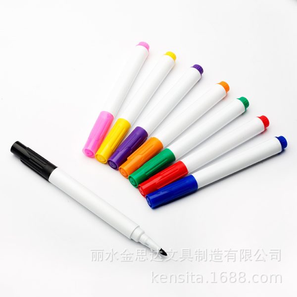彩色白板笔可擦儿童黑板笔水性画板笔可擦笔可擦白板笔大头记号笔