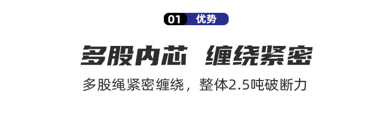 户外作业安全绳 厂家直供批发 涤纶丙纶尼龙消防高空逃生钢丝芯绳