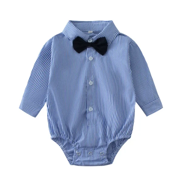现货 ins婴幼儿春秋礼服哈衣抓周拍照爬服男童周岁夏季童装连体衣