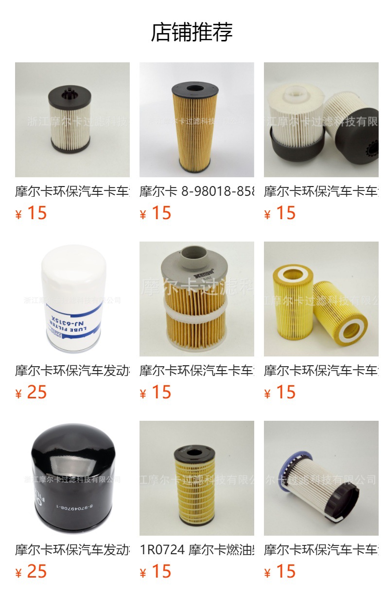 厂家直销汽车卡车汽油发动机 HU 1381X/50013571 燃油机油滤清器