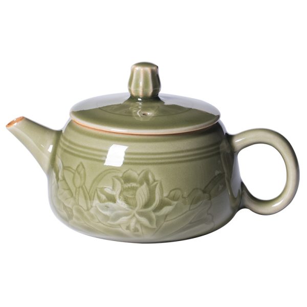 龙泉青瓷 创意原矿手工仿古功夫茶壶 陶瓷茶具茶道配件泡茶壶单壶