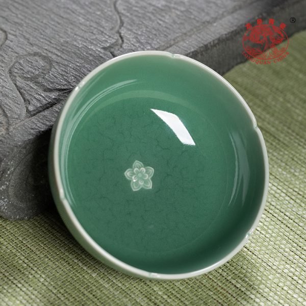 龙泉青瓷 功夫茶具手工创意主人杯单杯 陶瓷高档品茗杯盏大号茶碗