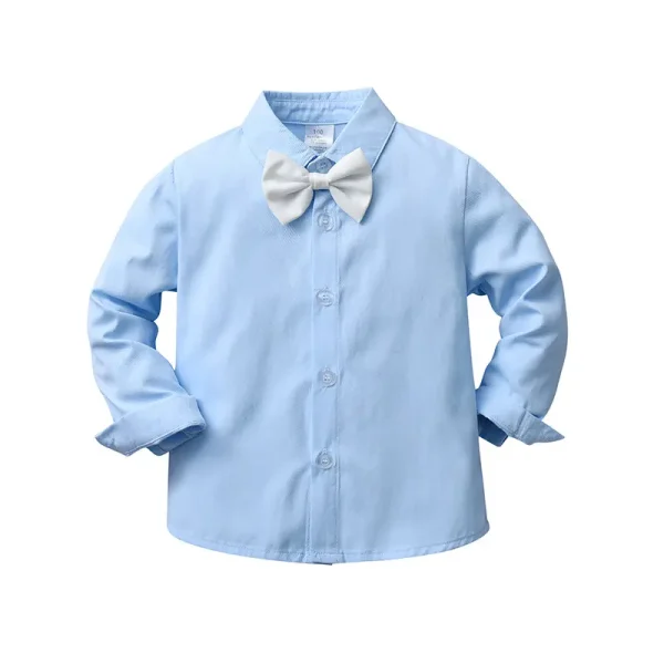 童装批发一件代发儿童洗礼服三件套婴儿衣服宝宝秋季长袖男童秋装