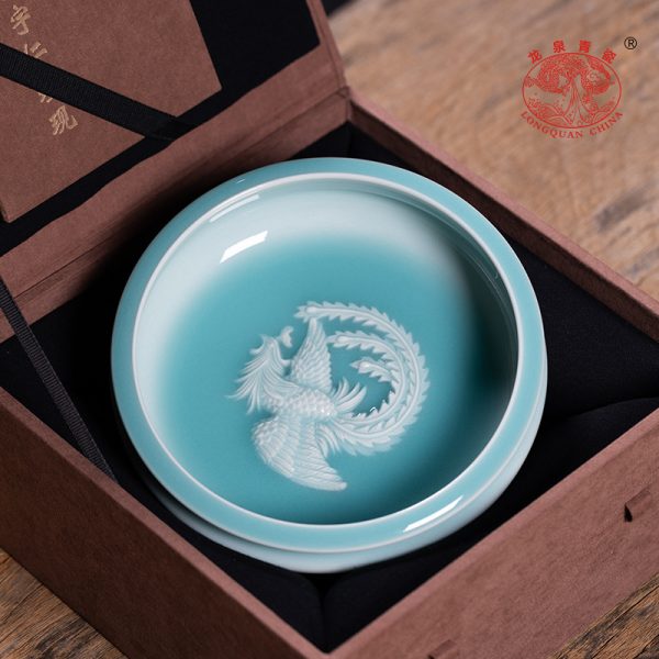 龙泉青瓷 纯手工茶洗大号功夫茶道配件 陶瓷名家水盂笔洗茶渣缸
