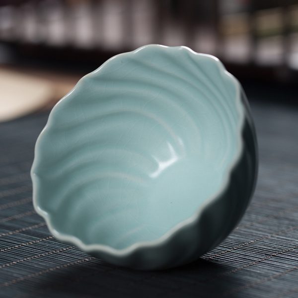 龙泉青瓷 汝窑主人杯单杯茶具 功夫茶杯 品茗杯陶瓷家用会客杯