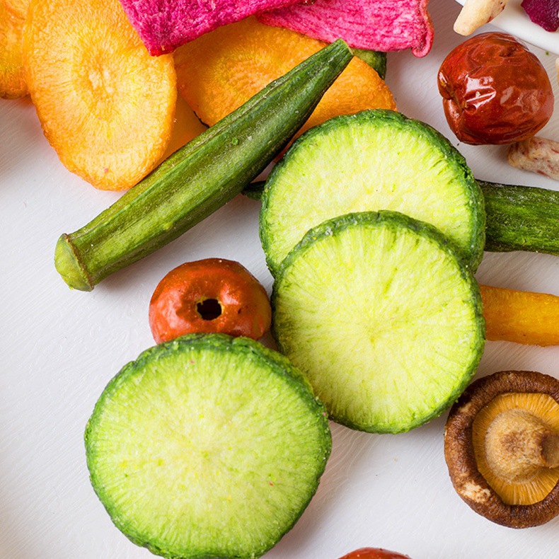 综合果蔬脆香菇脆即食零食秋葵脆果干果蔬干水果脆散装厂家批发