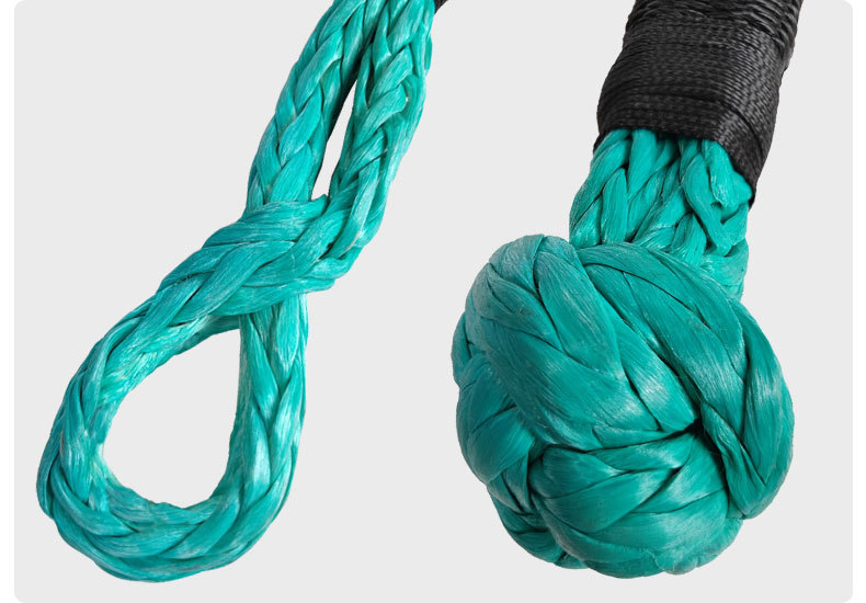 超高分子聚乙烯 12mm优质蓝色软卸扣 22吨拉力 户外拖车越野救援