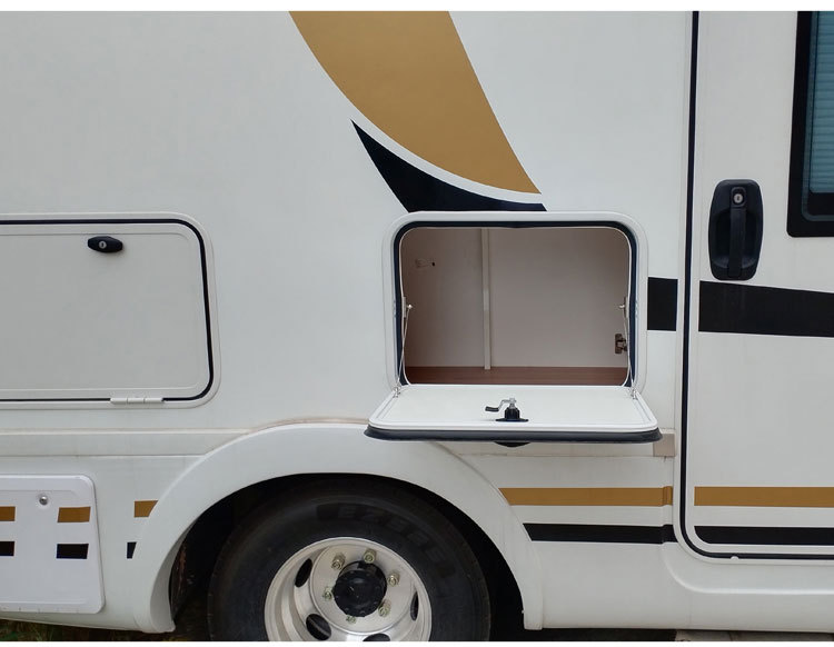 房车铝合金舱门 旅居车行李仓拖挂车带锁行李置物舱防水舱门